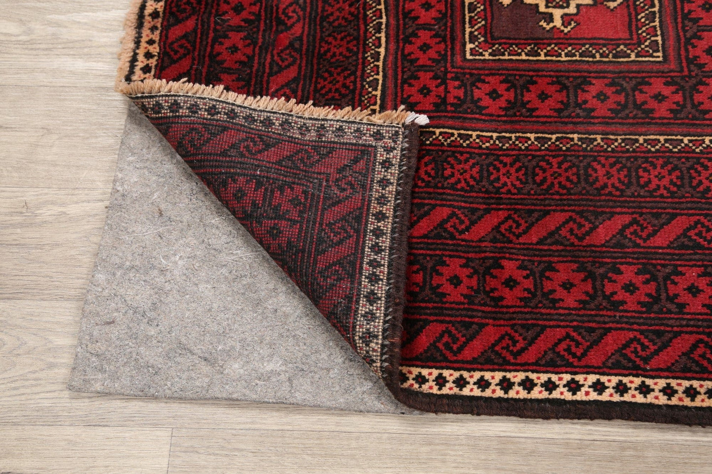 Balouch Afghan Oriental Runner Rug 4x8