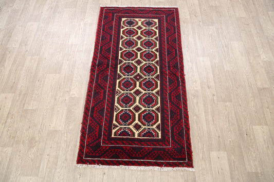 Balouch Afghan Oriental Area Rug 3x6