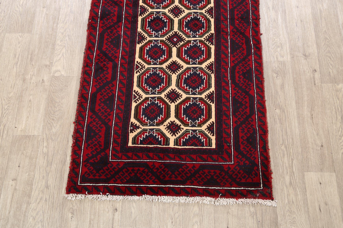 Balouch Afghan Oriental Area Rug 3x6