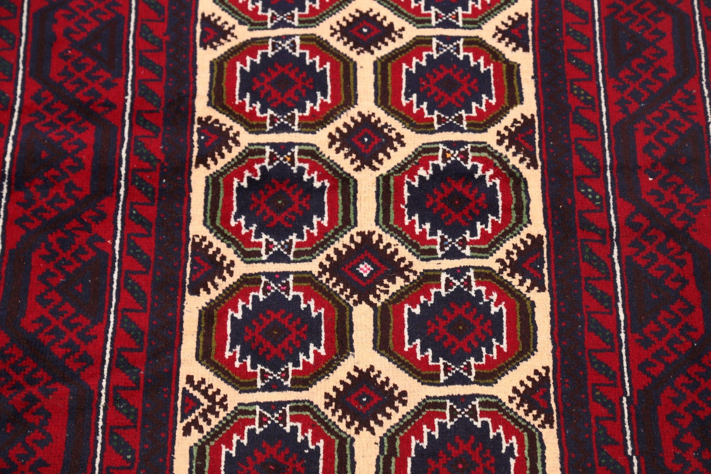 Balouch Afghan Oriental Area Rug 3x6