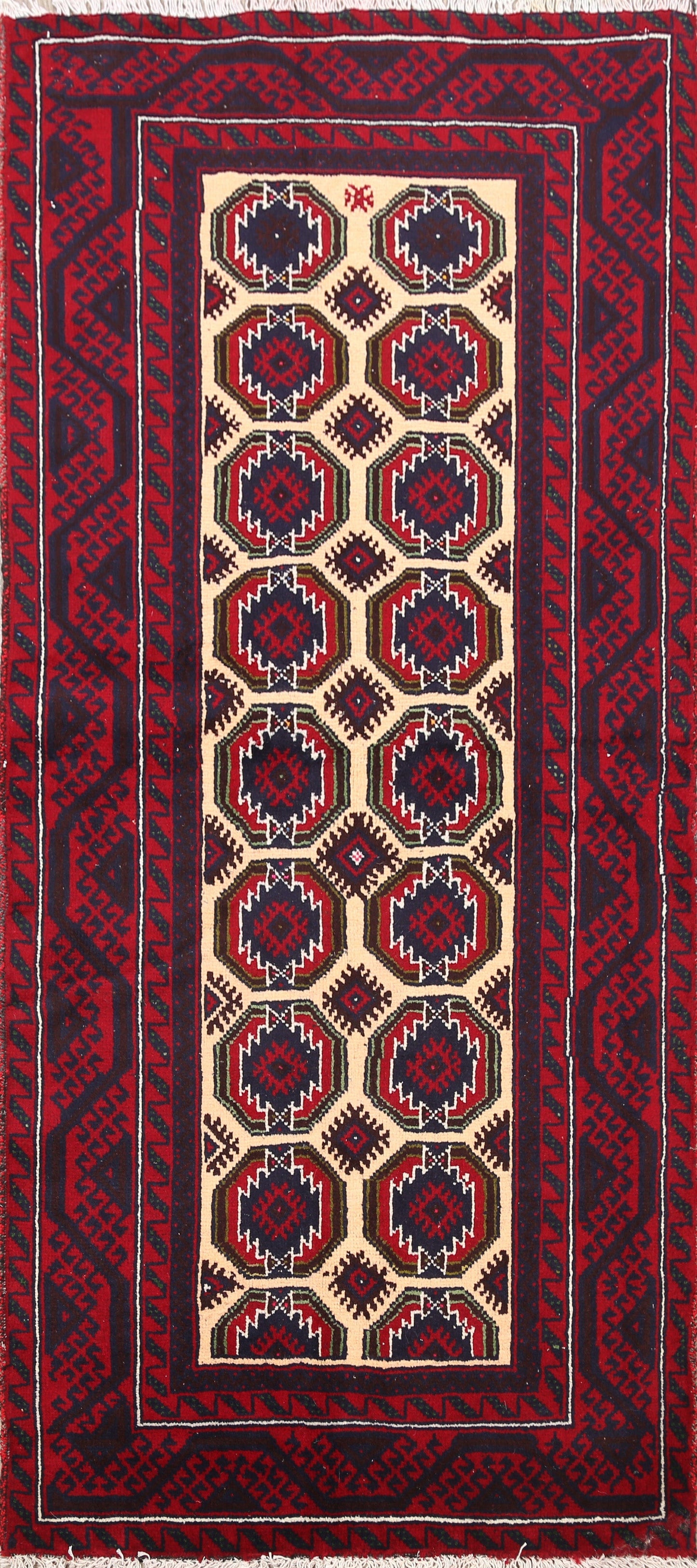 Balouch Afghan Oriental Area Rug 3x6