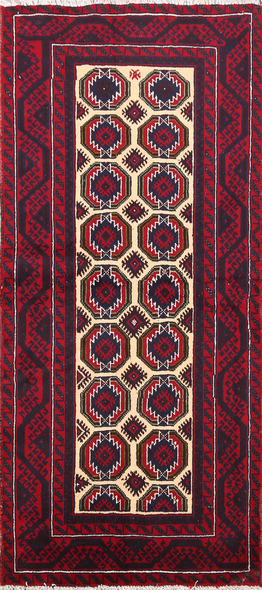 Balouch Afghan Oriental Area Rug 3x6