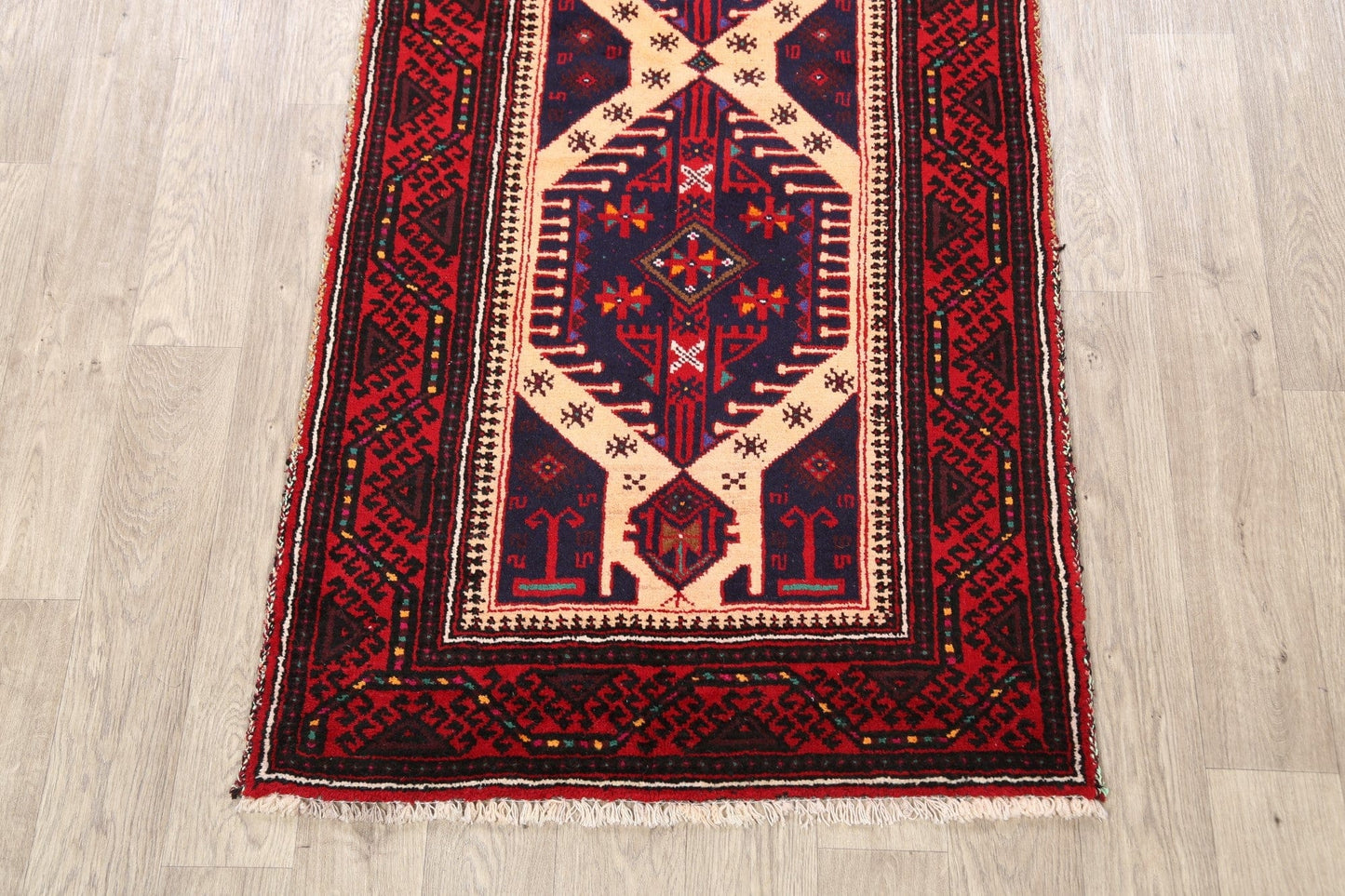 Balouch Afghan Oriental Area Rug 3x6