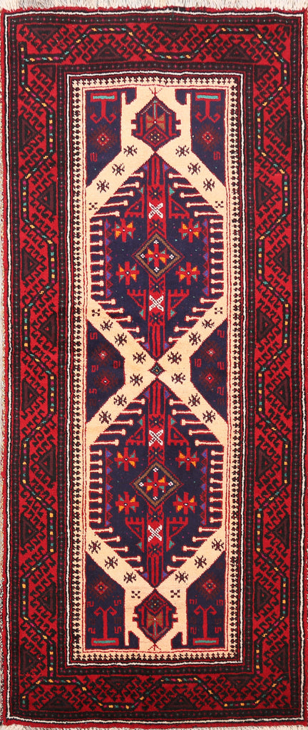 Balouch Afghan Oriental Area Rug 3x6