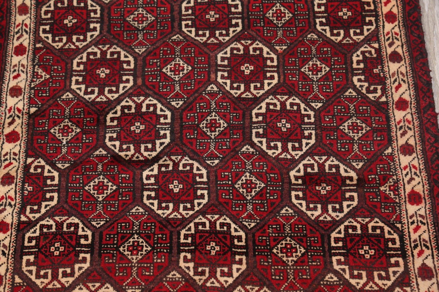 Balouch Afghan Oriental Area Rug 3x6