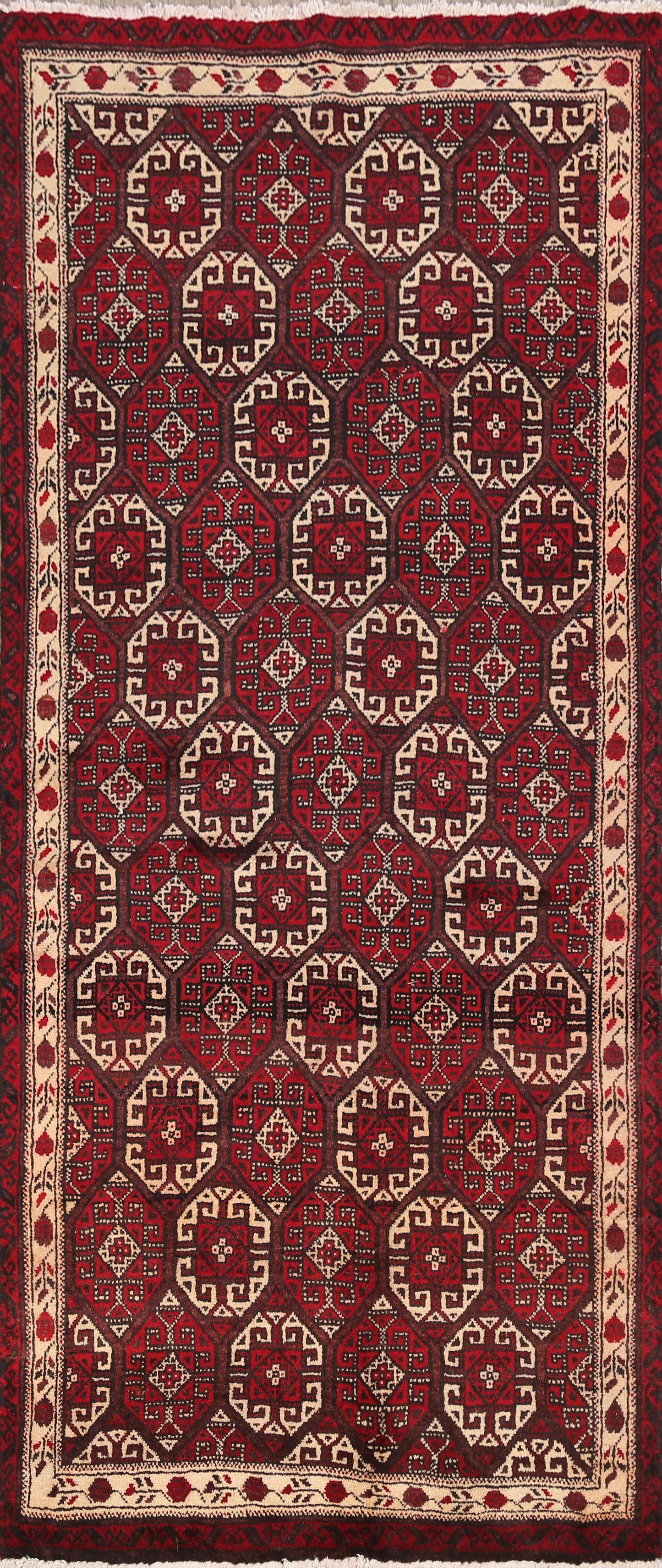 Balouch Afghan Oriental Area Rug 3x6