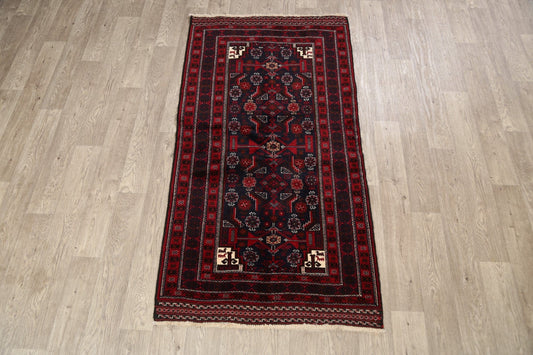 Balouch Afghan Oriental Area Rug 3x6