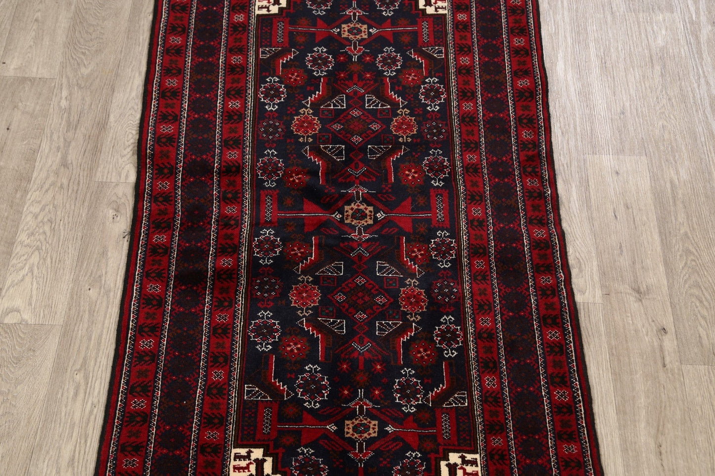 Balouch Afghan Oriental Area Rug 3x6