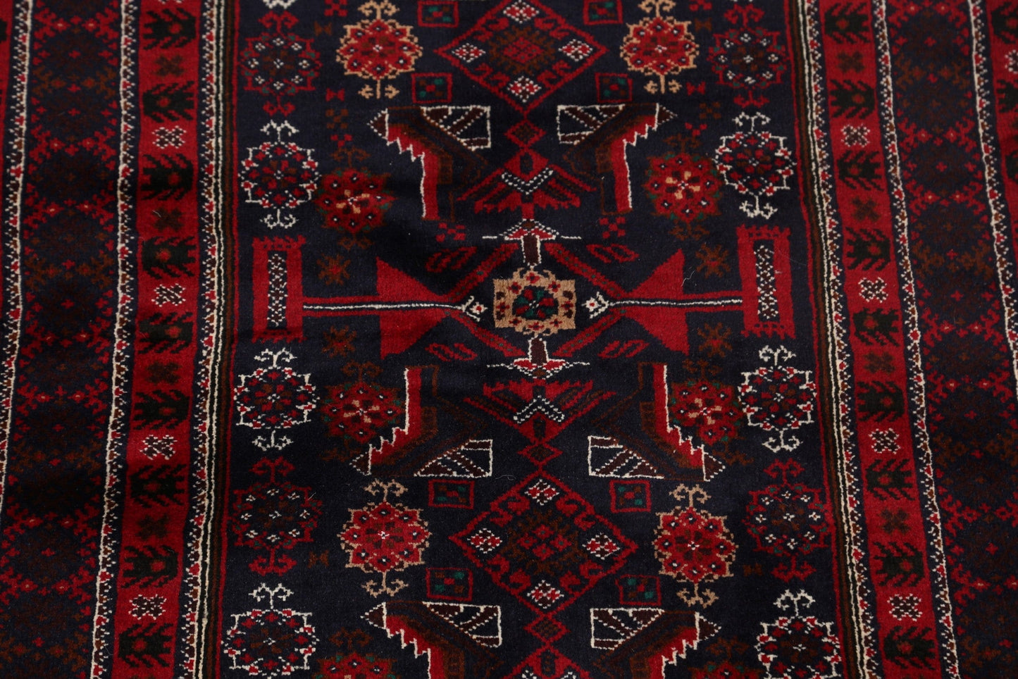 Balouch Afghan Oriental Area Rug 3x6