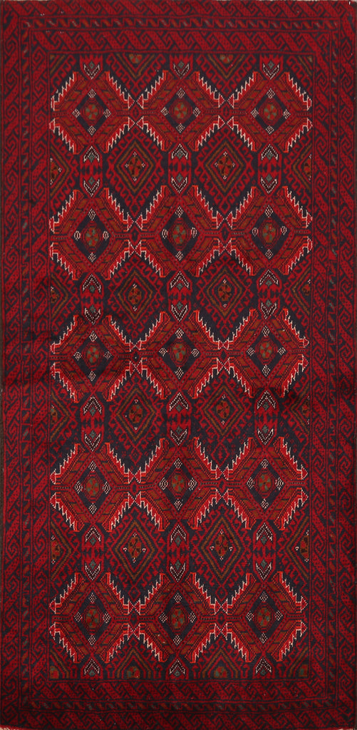 Balouch Afghan Oriental Area Rug 3x6