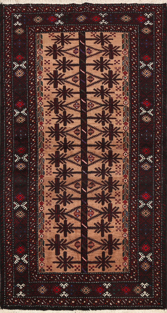 Balouch Afghan Oriental Area Rug 3x6