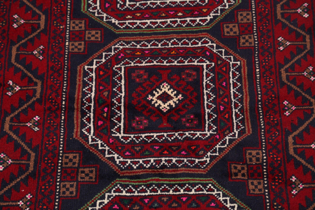 Balouch Afghan Oriental Area Rug 3x6