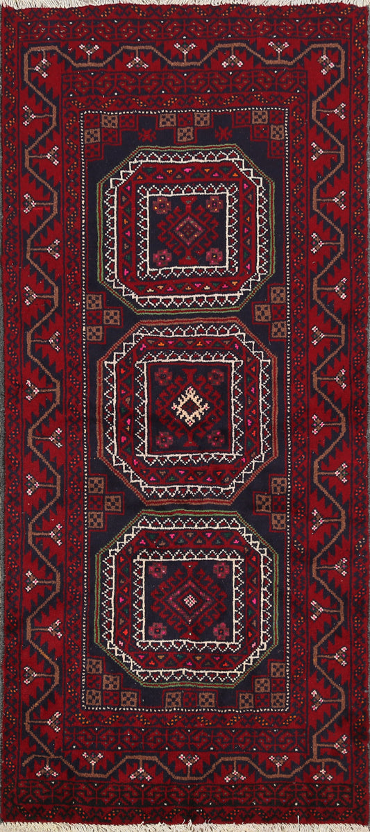 Balouch Afghan Oriental Area Rug 3x6