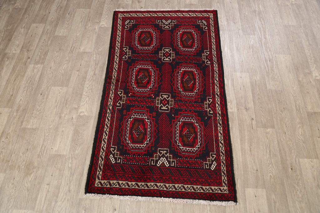 Balouch Afghan Oriental Area Rug 3x6