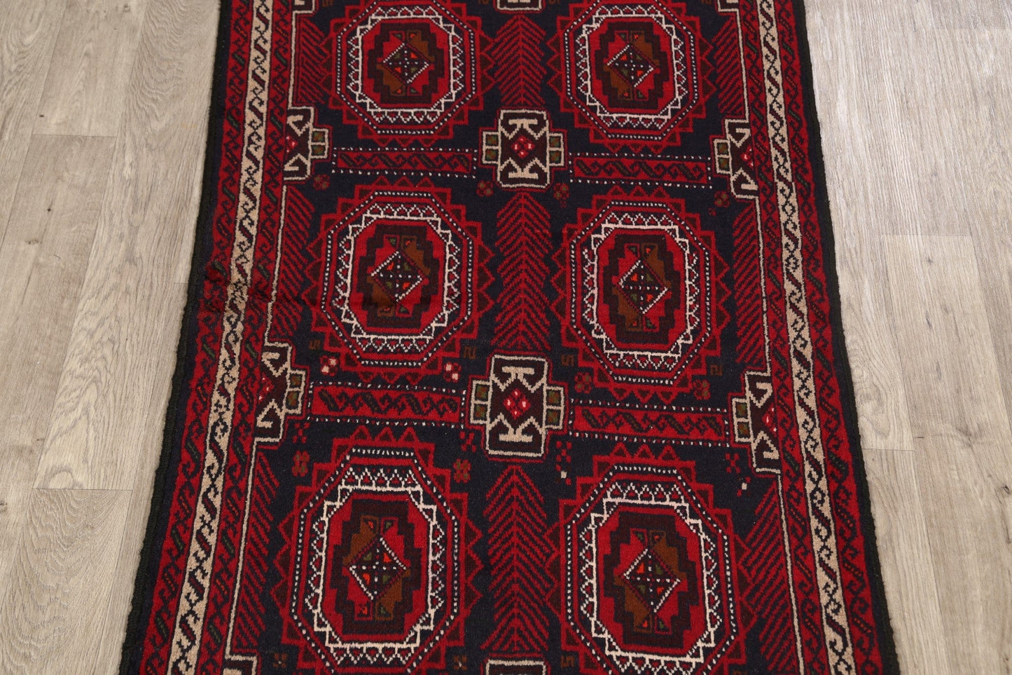 Balouch Afghan Oriental Area Rug 3x6