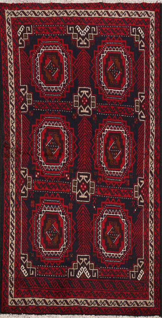 Balouch Afghan Oriental Area Rug 3x6