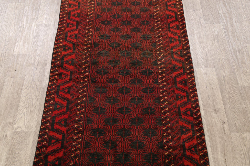 Geometric Balouch Persian Area Rug 4x7