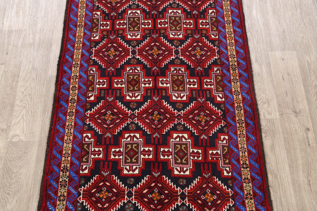 Geometric Balouch Afghan Oriental Area Rug 3x6