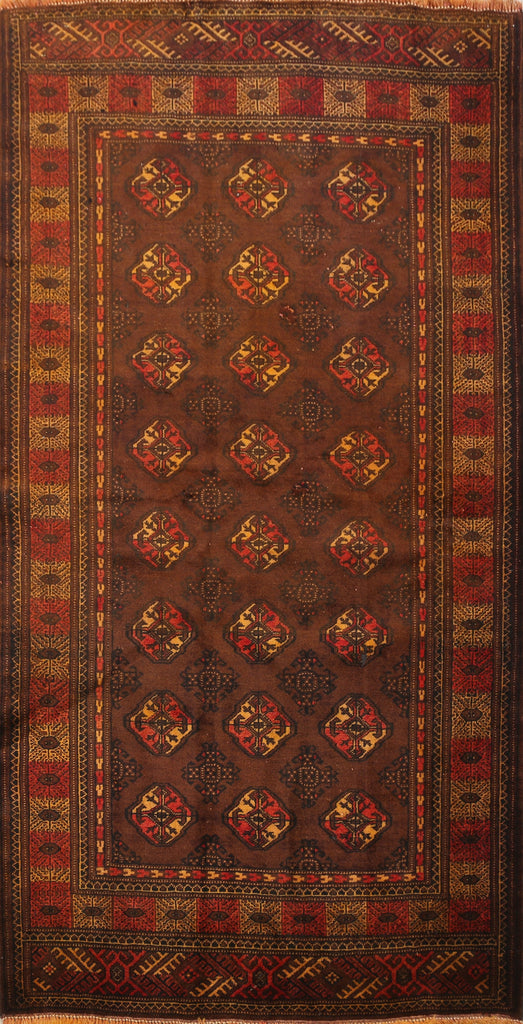 Geometric Balouch Afghan Oriental Area Rug 4x7