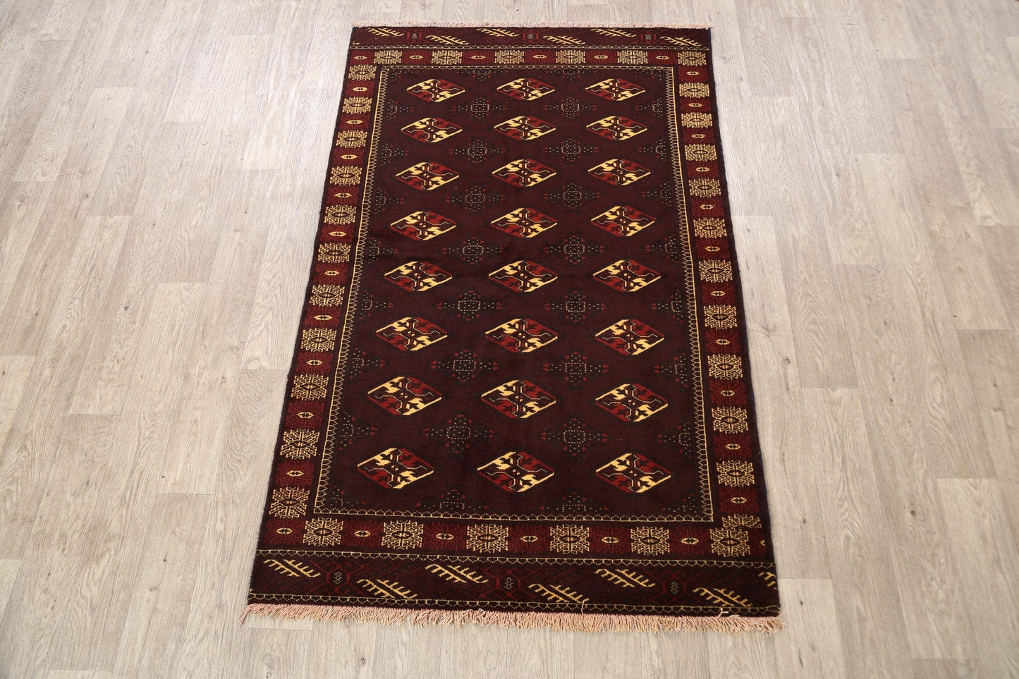 Geometric Bokhara Oriental Area Rug 4x6