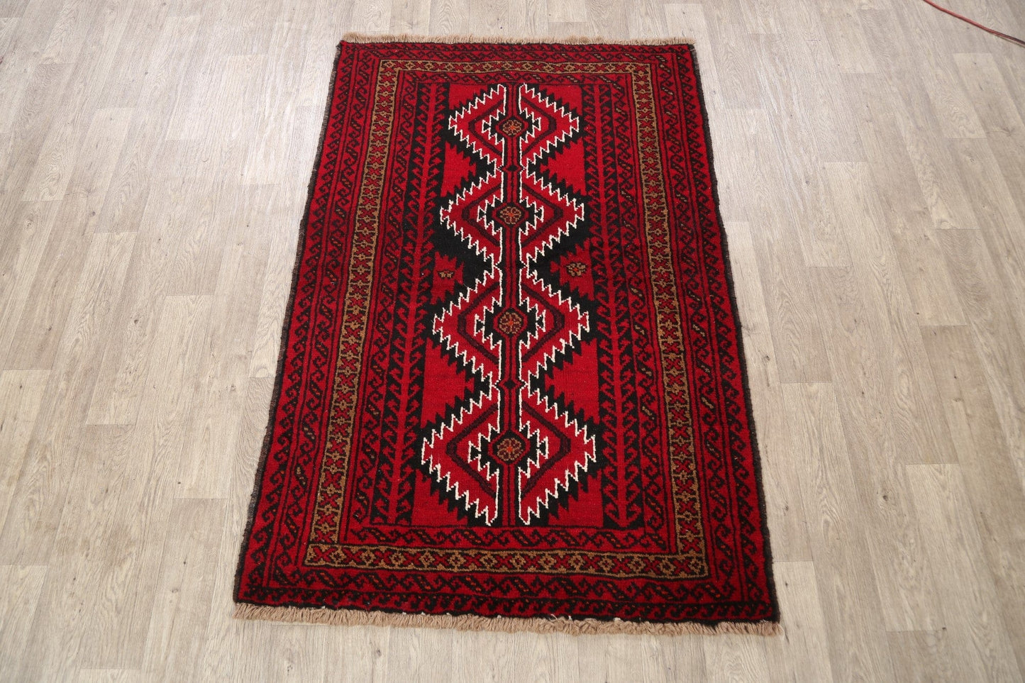 Geometric Balouch Afghan Oriental Area Rug 4x6