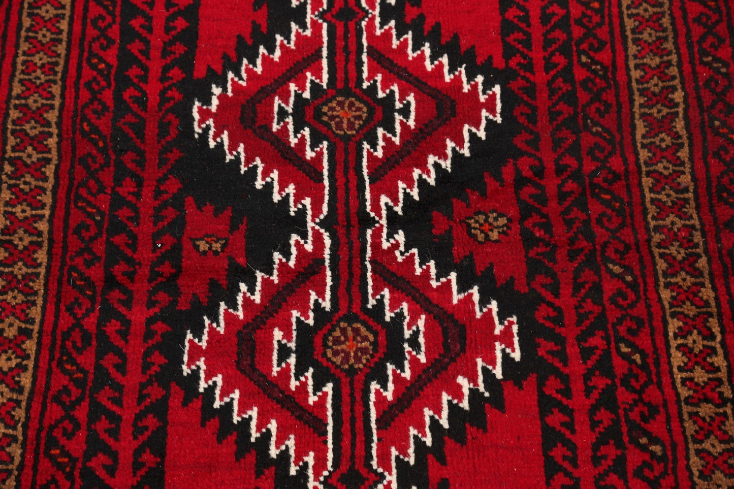 Geometric Balouch Afghan Oriental Area Rug 4x6