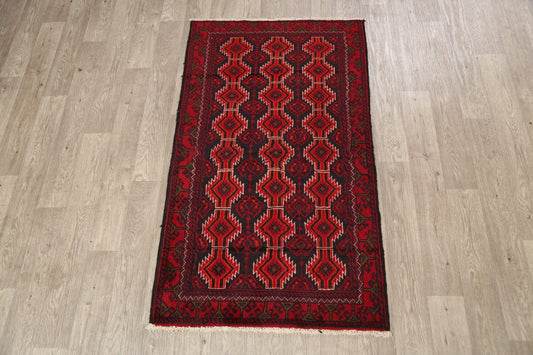 Geometric Balouch Afghan Oriental Area Rug 3x5