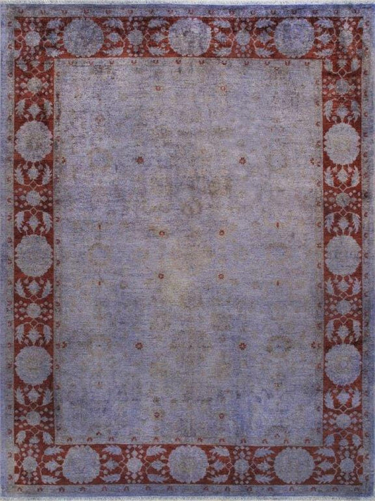Overdyes Collection Hand-Knotted Wool Area Rug- 9' 3" X 12' 4"