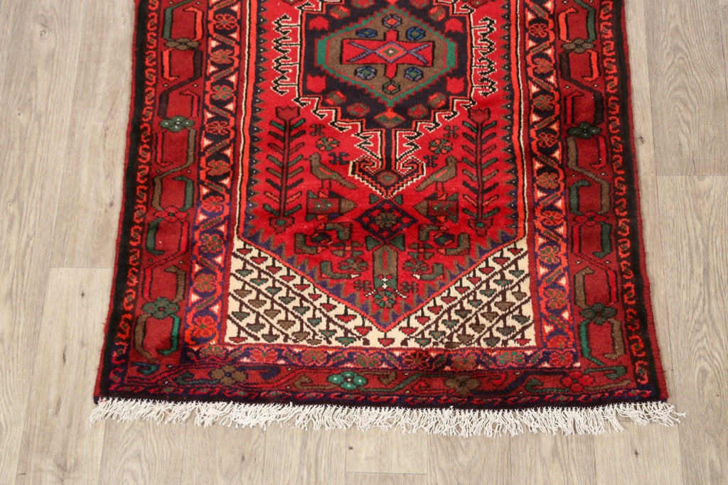 Tribal Hamedan Persian Area Rug 3x5