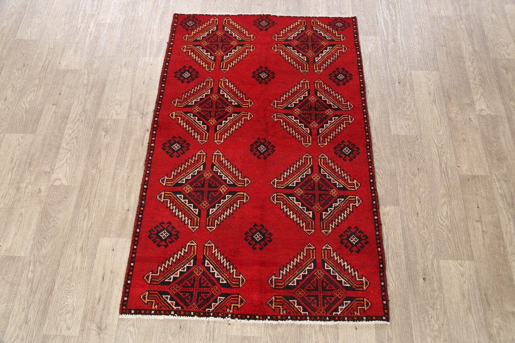 Geometric Ferdos Persian Area Rug 4x5