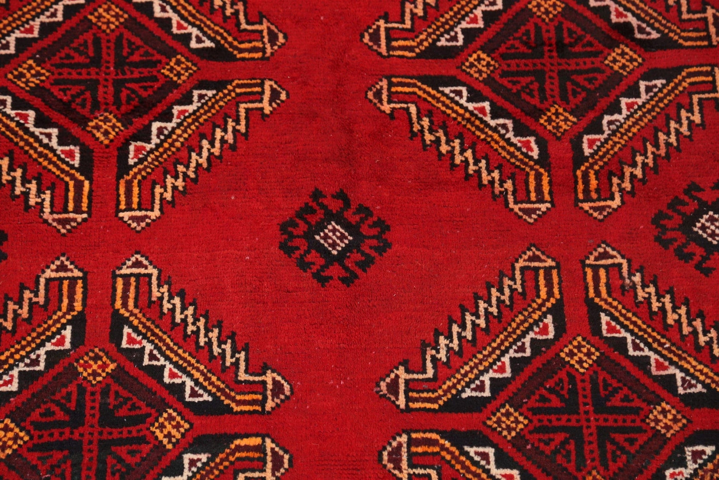 Geometric Ferdos Persian Area Rug 4x5