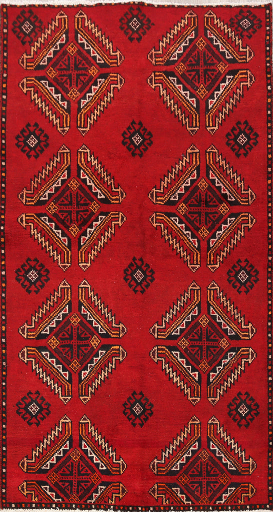 Geometric Ferdos Persian Area Rug 4x5