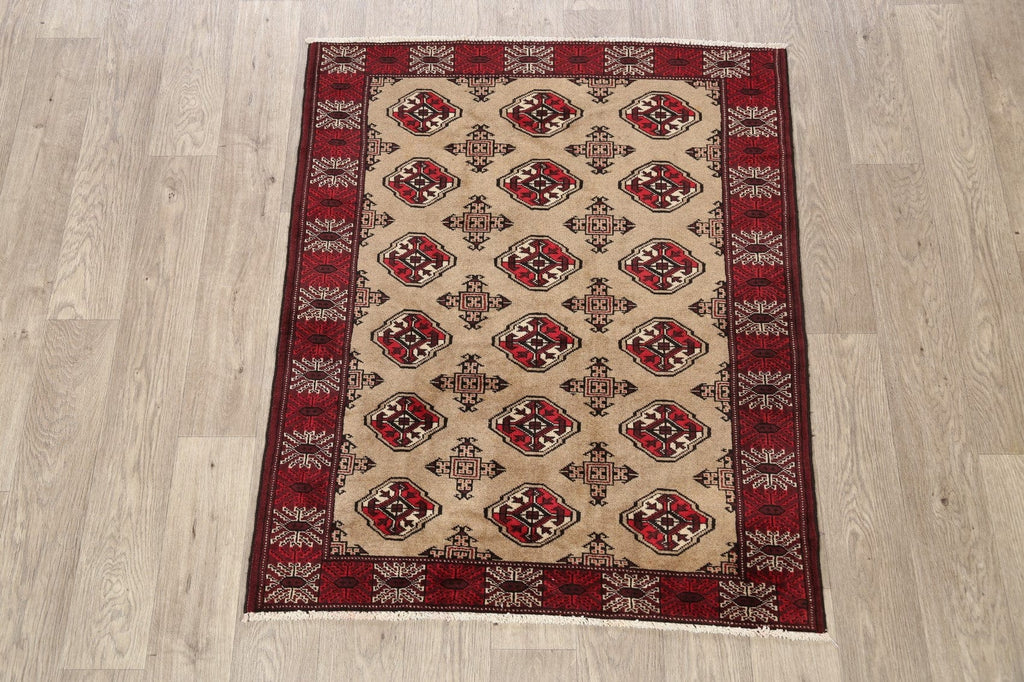 Geometric Bokhara Oriental Area Rug 3x4