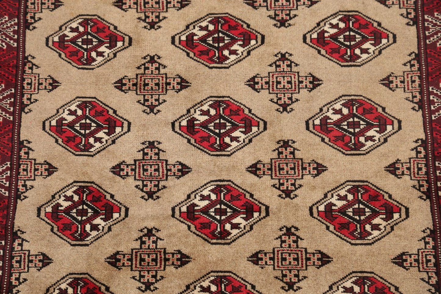 Geometric Bokhara Oriental Area Rug 3x4