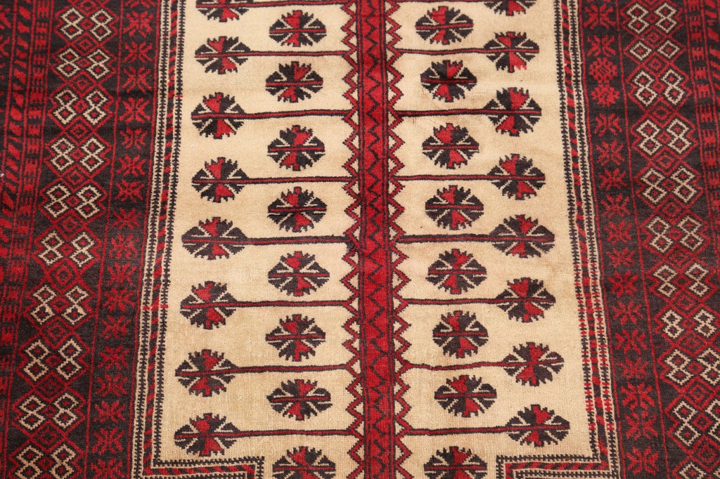 Tribal Balouch Afghan Oriental Area Rug 3x5