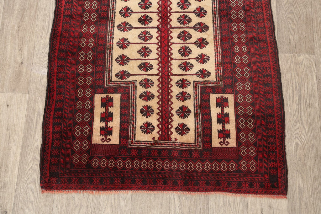 Tribal Balouch Afghan Oriental Area Rug 3x5