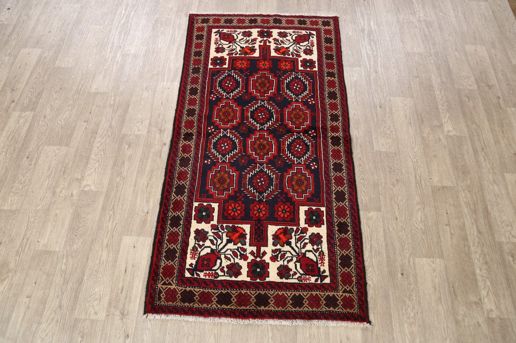 Balouch Afghan Oriental Runner Rug 3x7