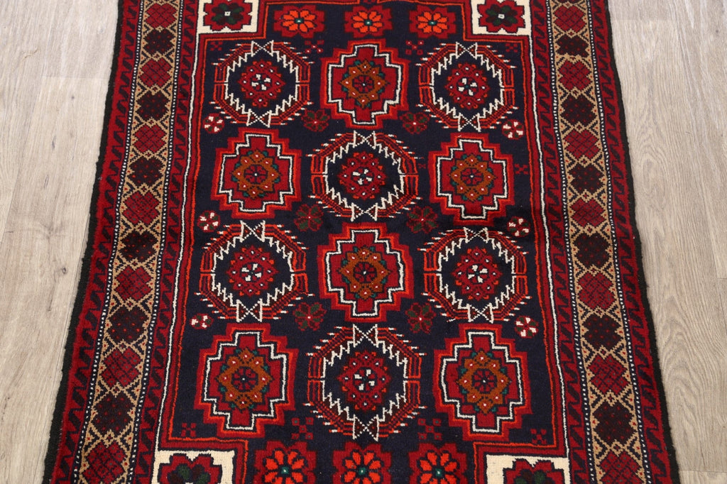 Balouch Afghan Oriental Runner Rug 3x7