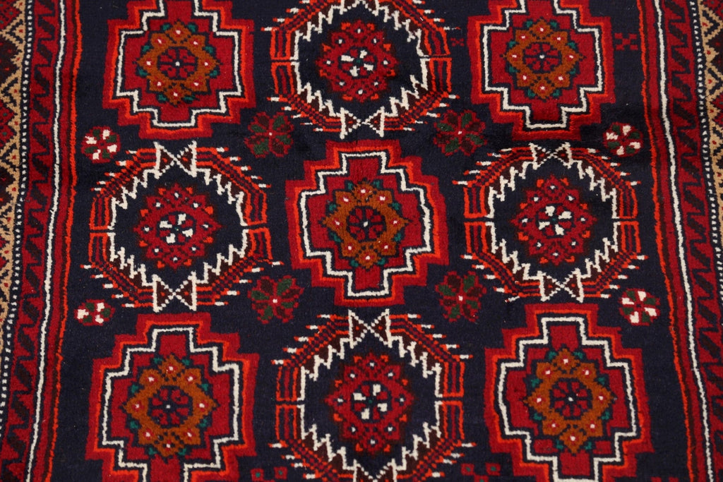 Balouch Afghan Oriental Runner Rug 3x7