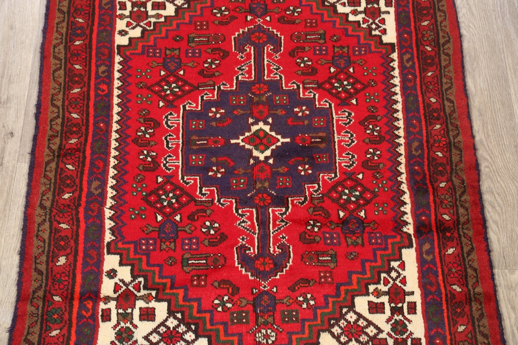 Tribal Hamedan Persian Area Rug 3x5