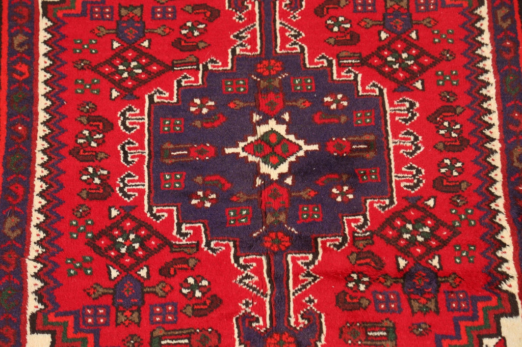 Tribal Hamedan Persian Area Rug 3x5