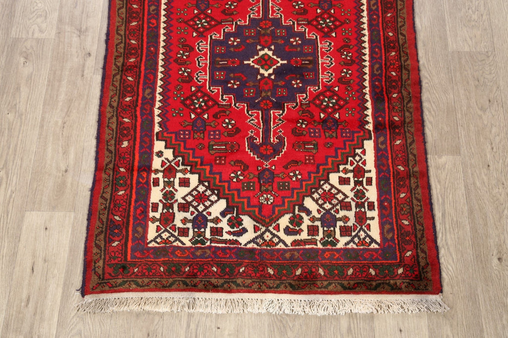 Tribal Hamedan Persian Area Rug 3x5