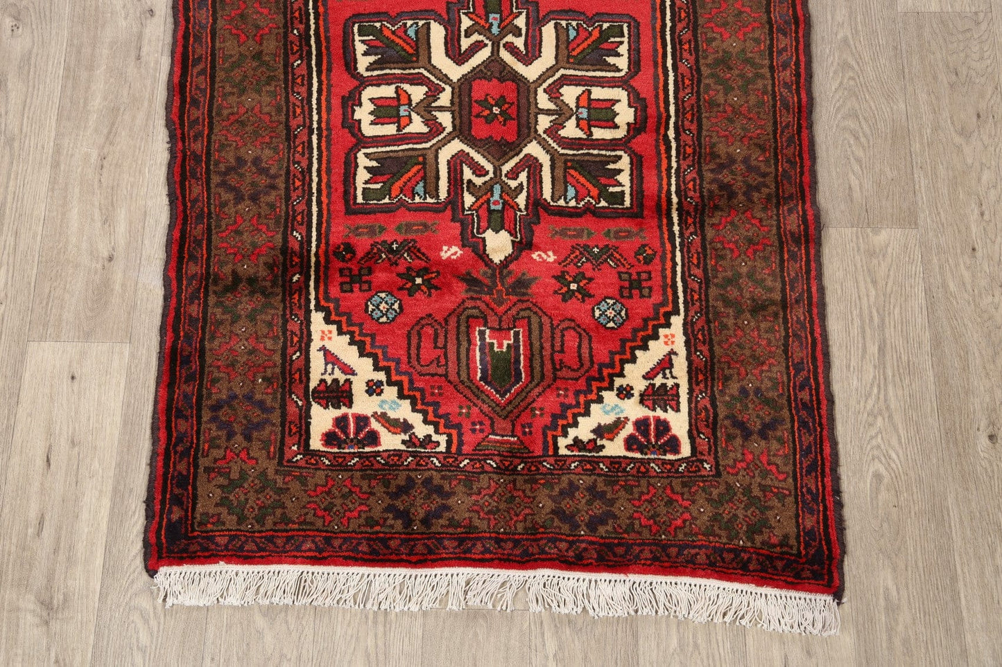 Tribal Hamedan Persian Area Rug 3x5