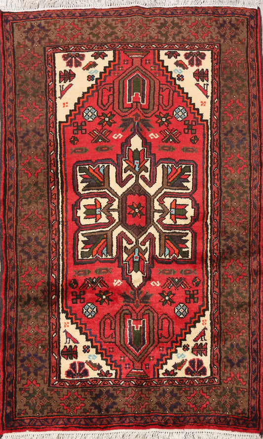 Tribal Hamedan Persian Area Rug 3x5