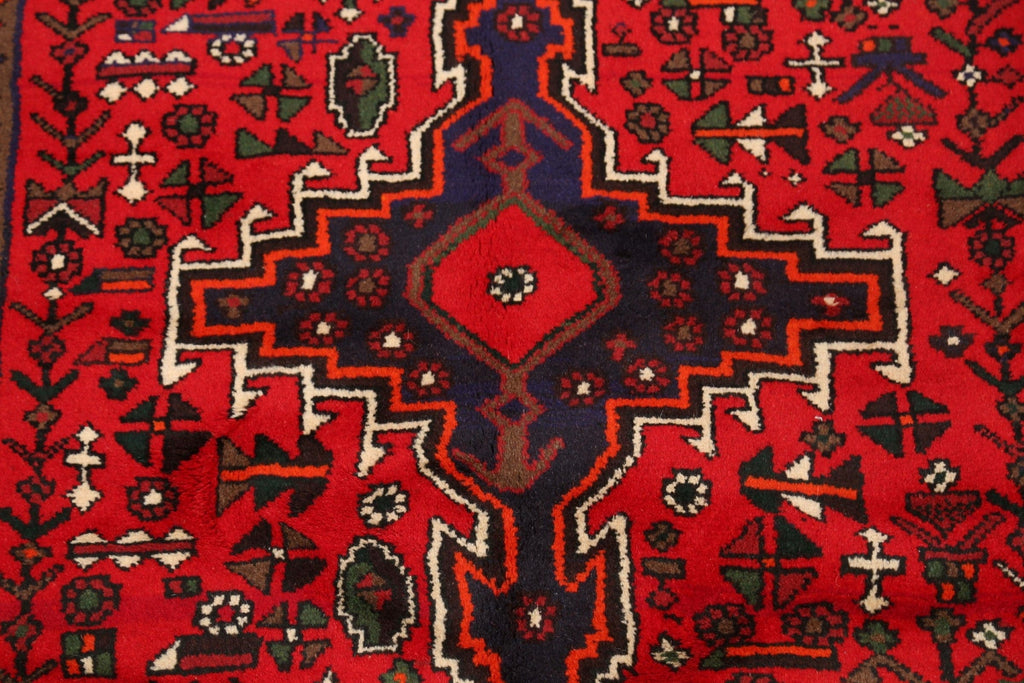 Tribal Hamedan Persian Area Rug 3x5