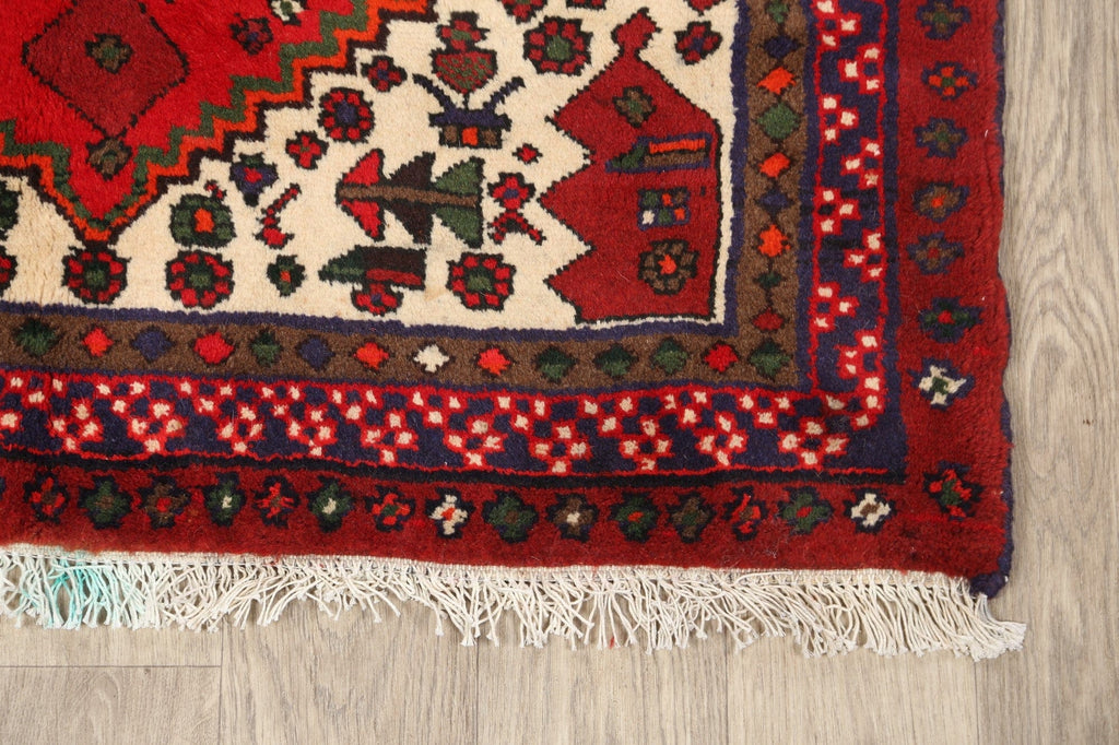 Tribal Hamedan Persian Area Rug 3x5