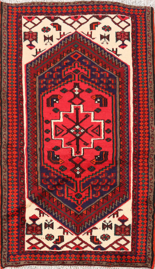 Tribal Hamedan Persian Area Rug 3x5