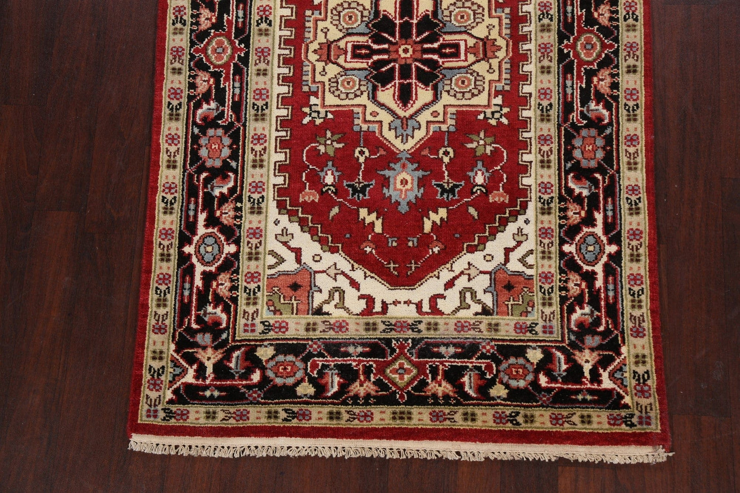 Geometric Heriz Oriental Area Rug 4x6