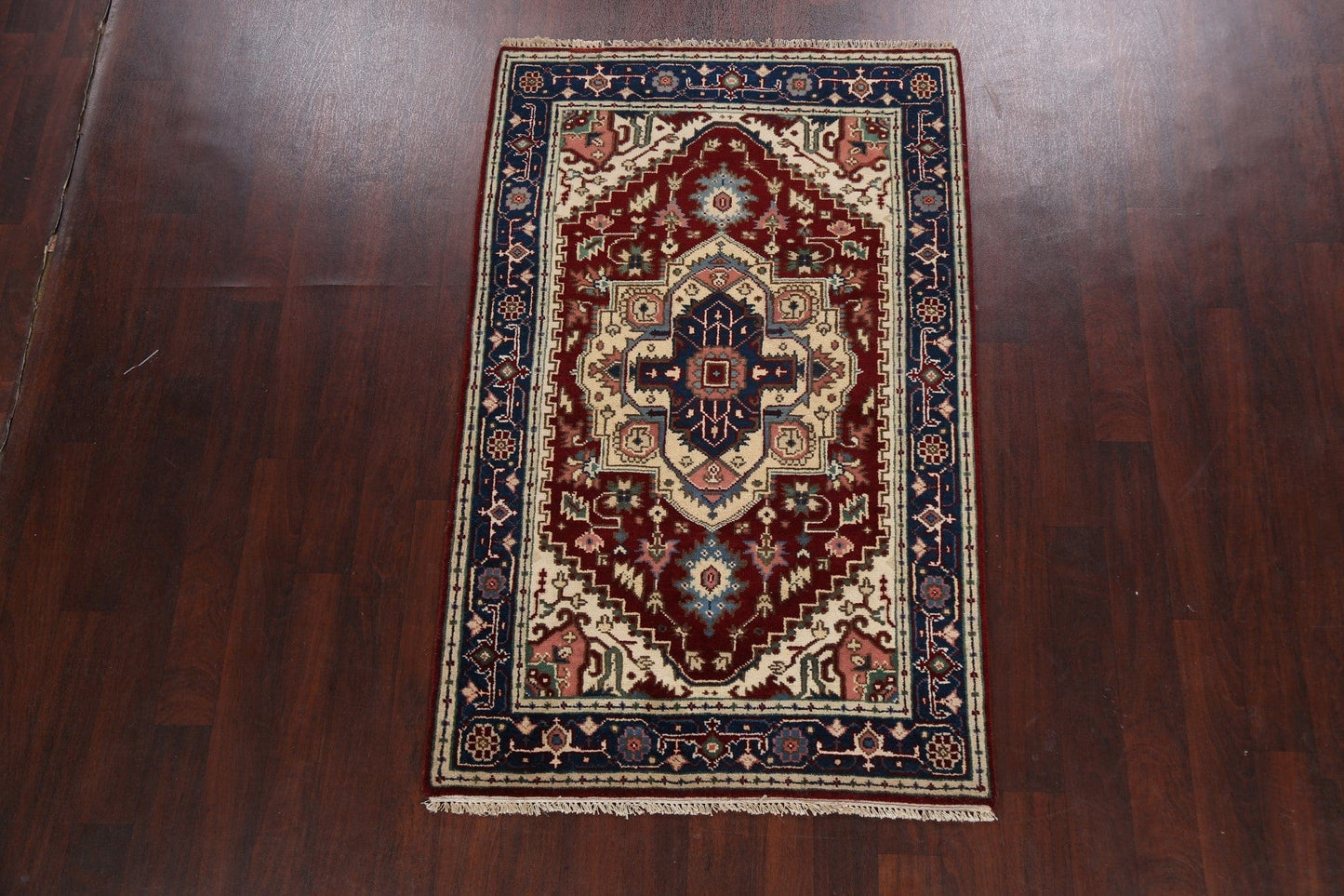 Geometric Heriz Oriental Area Rug 4x6