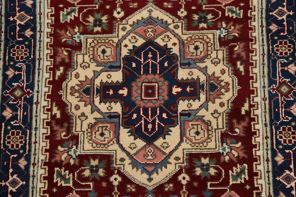 Geometric Heriz Oriental Area Rug 4x6